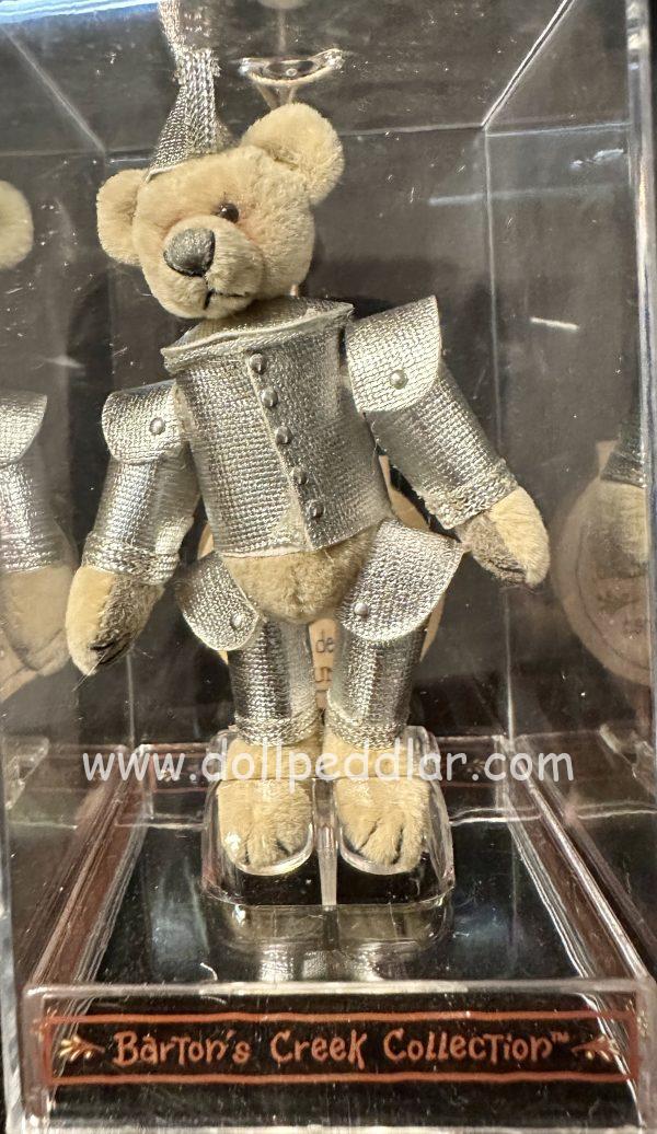 Wizard of Oz Tin Woodsman Bear by Janet Wilson 4" Presented in a Plexiglass Display Case - Image 3