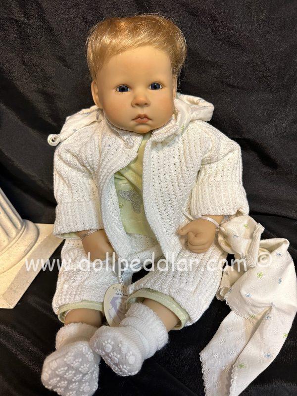 Zapf  Leon by German Artist, Nel de Man weighted 20" handpainted New Never removed from Box in shipper - Image 4