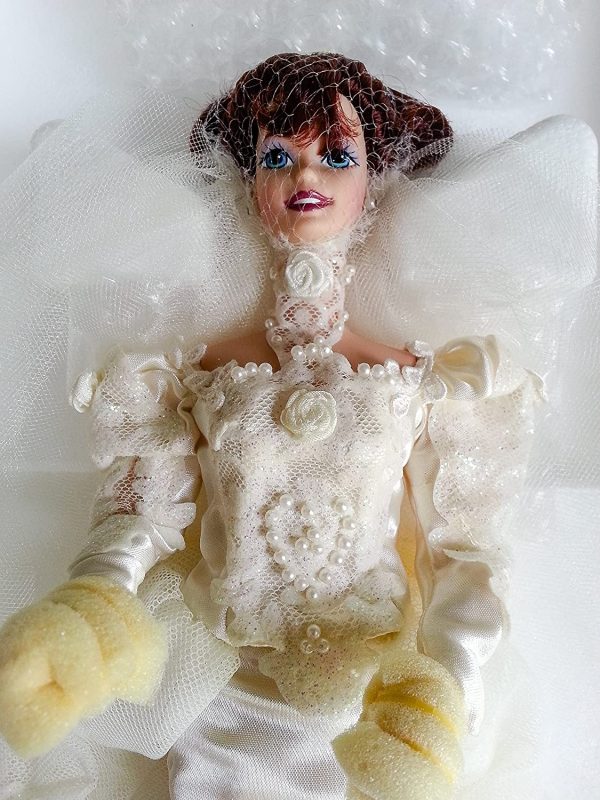 14541 Romantic Rose Bride Barbie (Porcelain) NRFB in Shipper - Image 5