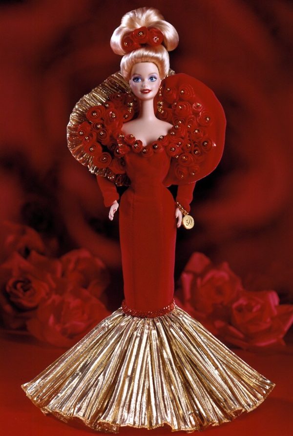 B14479 50th Golden Anniversary Barbie (Porcelain)  NRFB in Shipper - Image 4