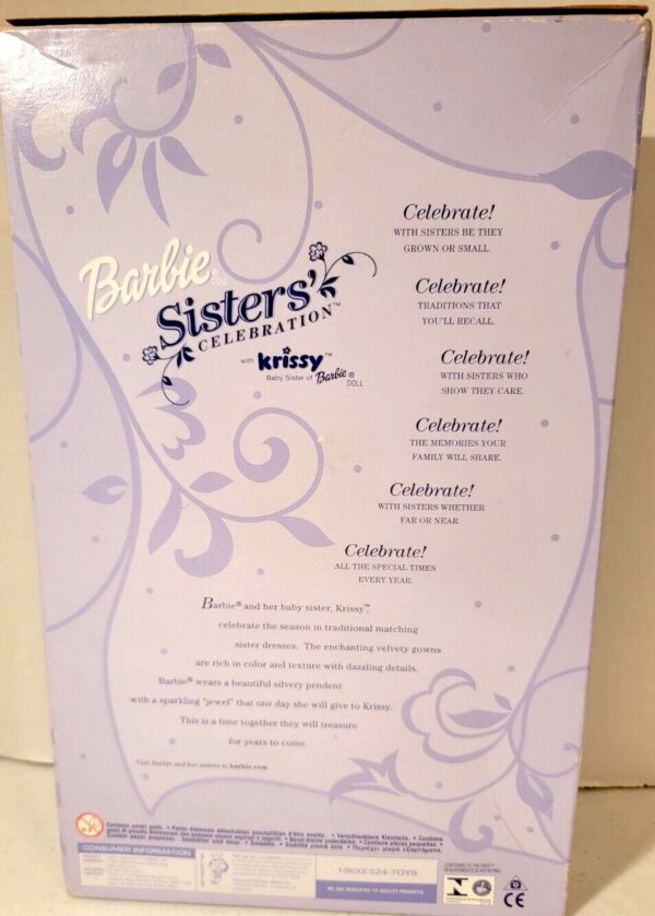 27148 Sisters' Celebration (Barbie and little sister, Krissy) Mint, Never Opened Box - Image 2