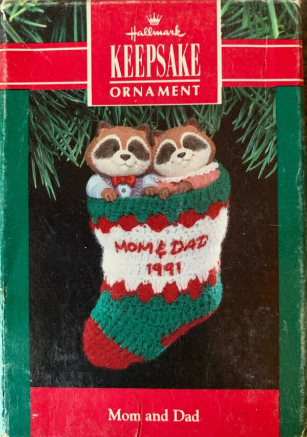 Hallmark Ornament Mom and Dad 1991