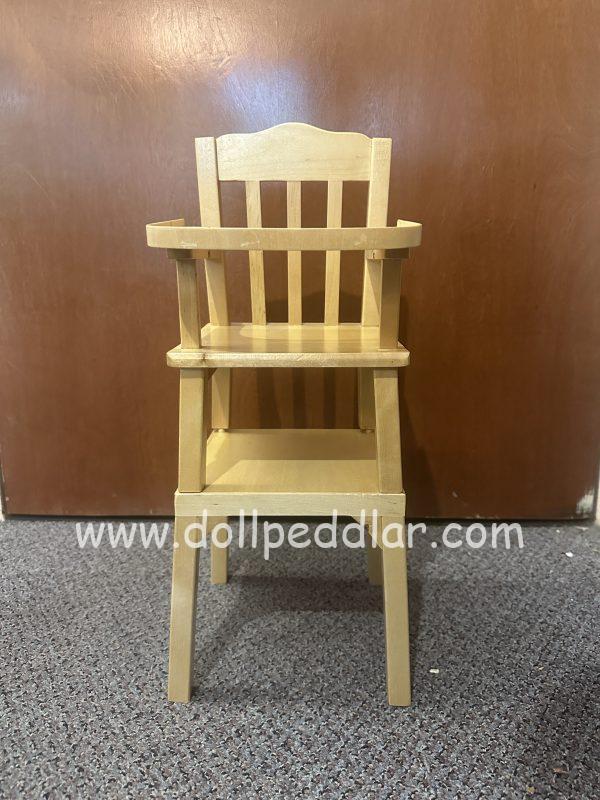Furniture: Wood High chair for 10" - 12" dolls - Image 3