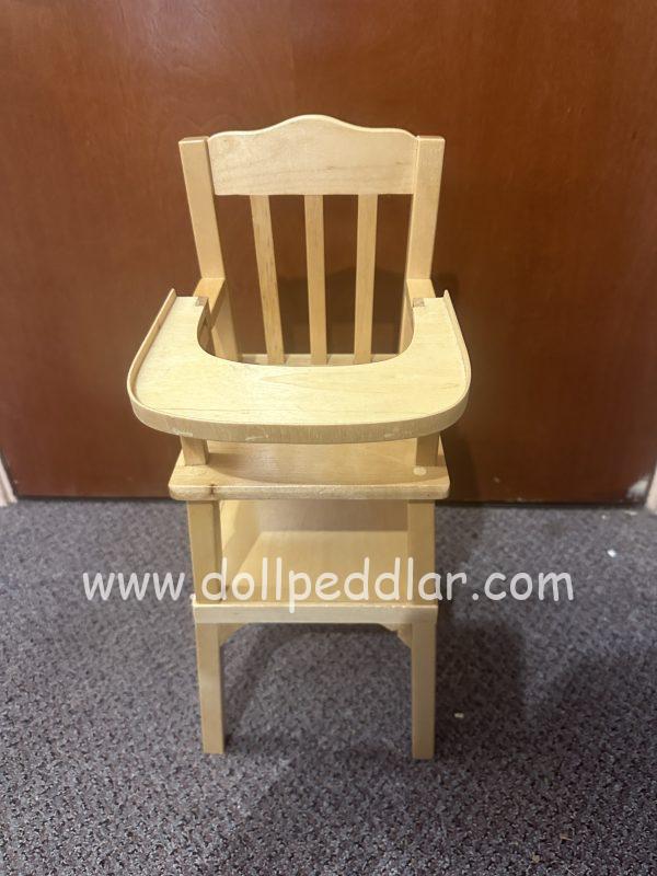 Furniture: Wood High chair for 10" - 12" dolls - Image 4