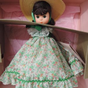 #426 Vintage Gone with the Wind Scarlett Picnic Dress with Rare Rose Print, Mint in Box
