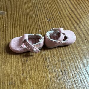 Leather T-Strap Shoes (Light Pink) 25mm