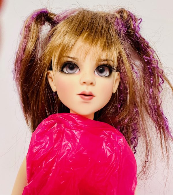 J-Rock Wig   Brown/Purple Size 7-8
