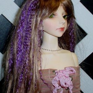 J-Rock Wig (Brown/Purple) Size 5-6