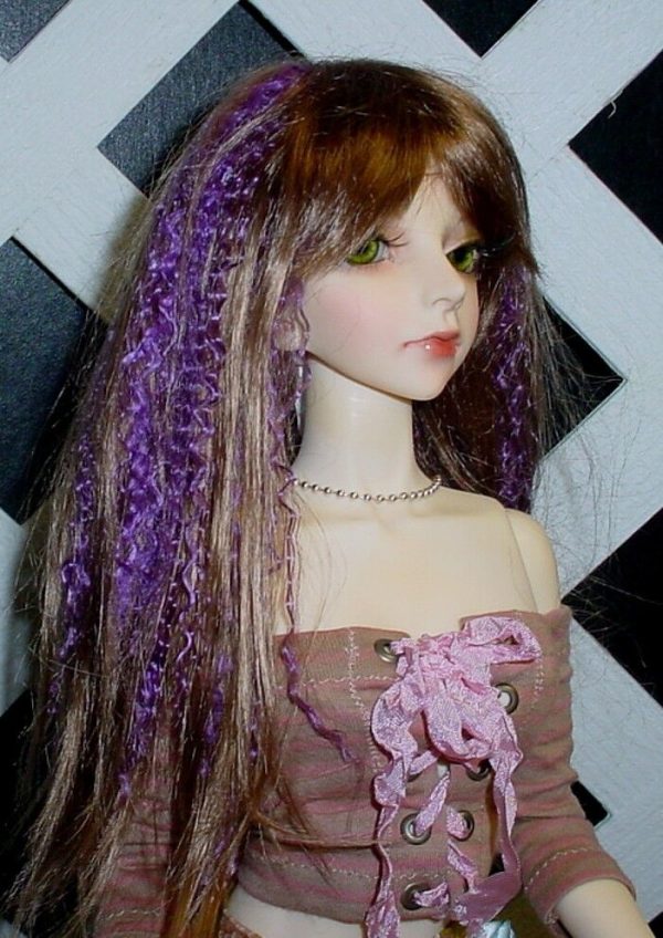 J-Rock Wig   Brown/Purple Size 7-8 - Image 4