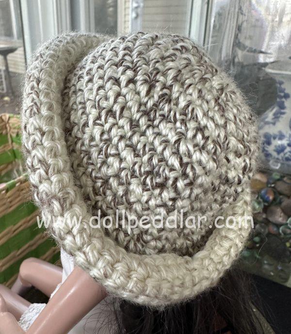 Marble Crochet Hat (Modeled on 7-8" Head) - Image 2