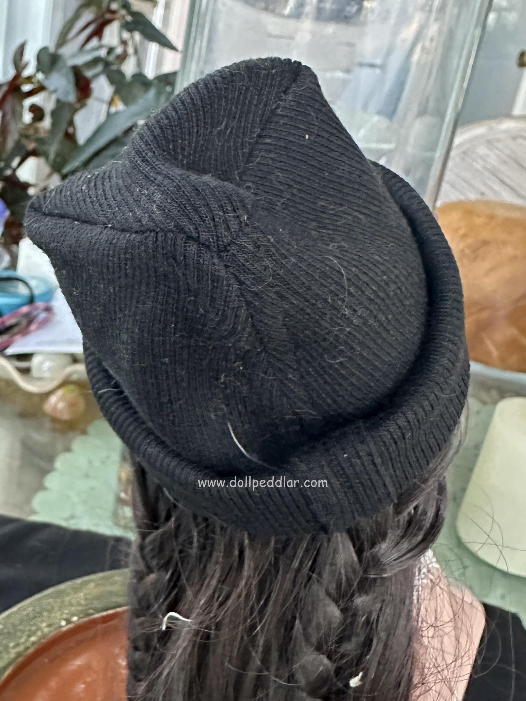 Black Beanie (Modeled on 7-8" Head) - Image 2