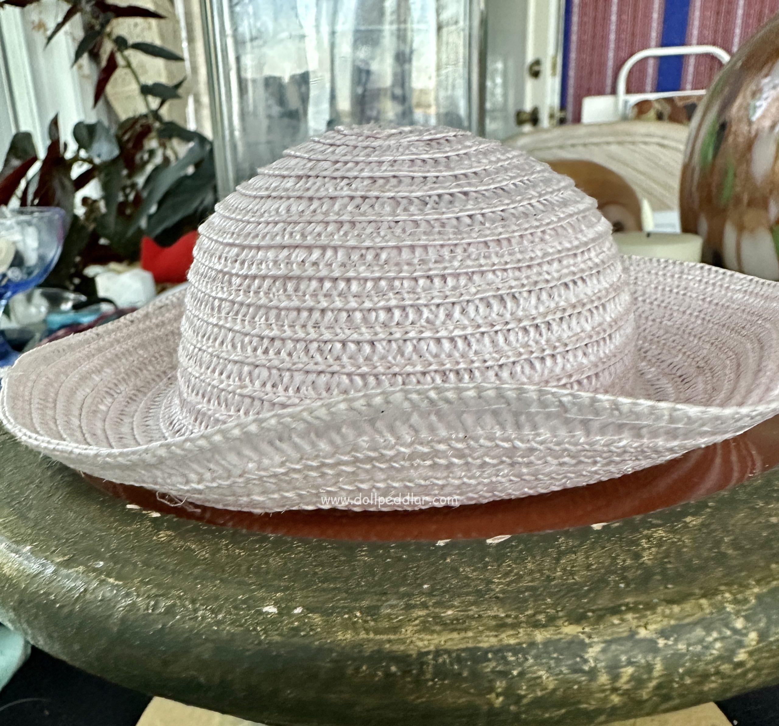 12" Light Pink Straw Hat