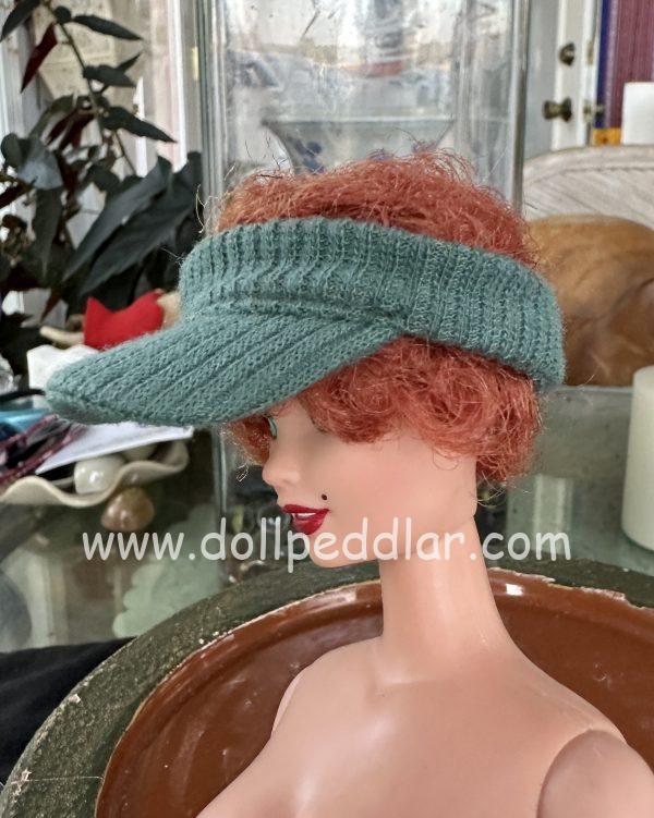 Olive Green Visor (Modeled on 4" Head)