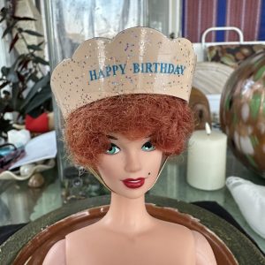 Celebration Birthday Crown with Elastic Chin-Strap (Modeled on 4″ Head)