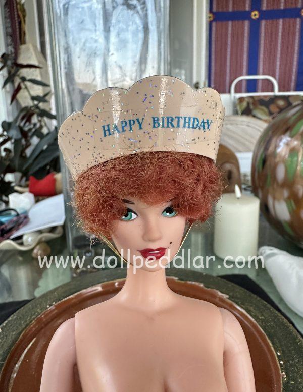 Celebration Birthday Crown with Elastic Chin-Strap (Modeled on 4" Head)