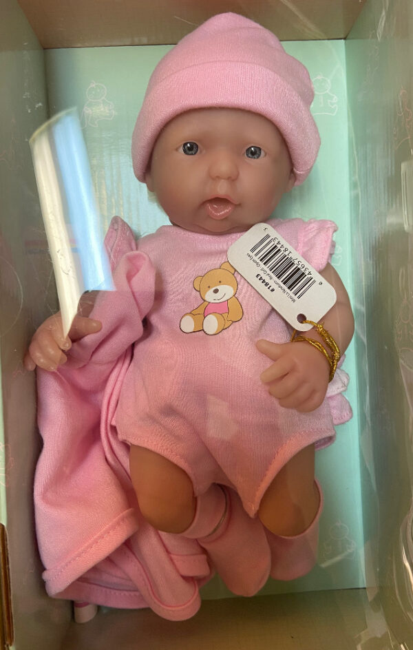 Berenguer Mini La Newborn New Girl (Fussy Face) 9.5" Real Girl (Anatomically Correct)