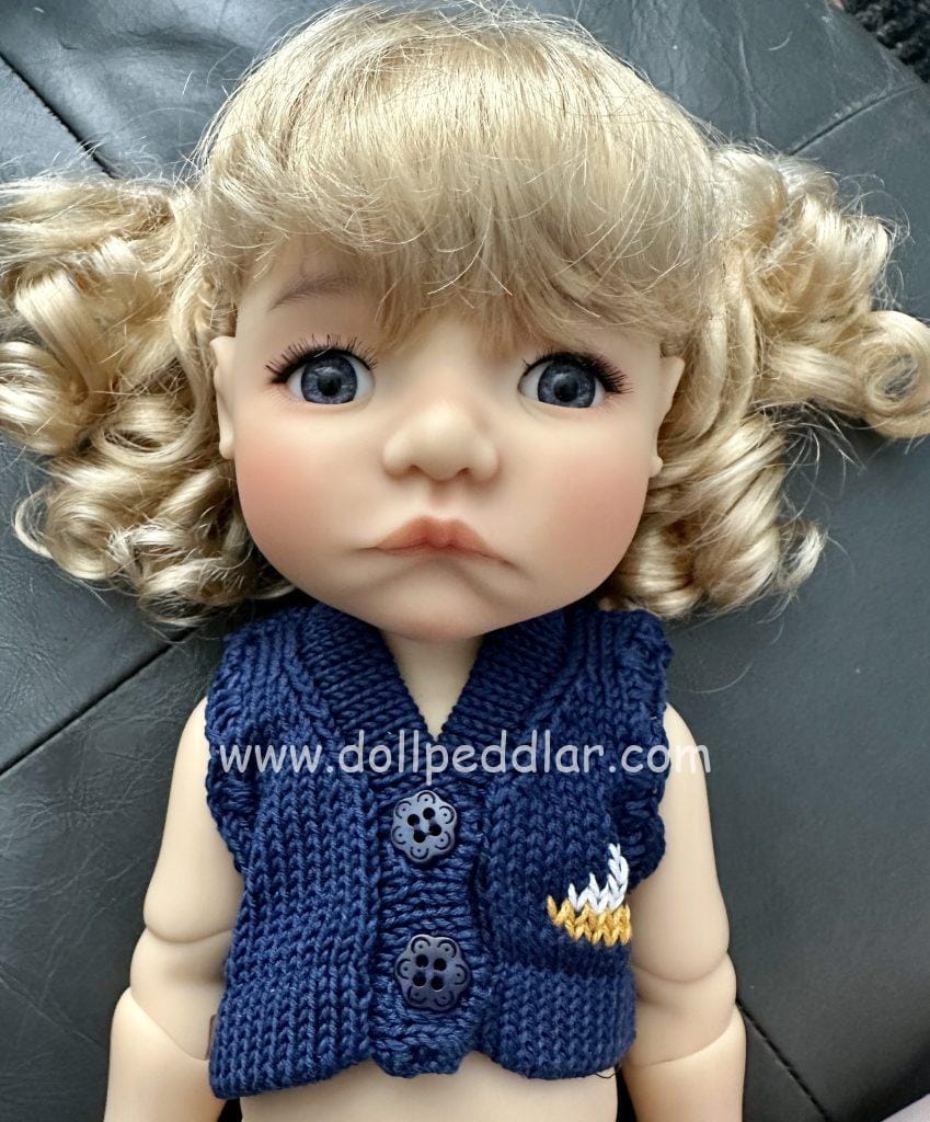Kathe Kruse: White Terry Robe w/Blue Gingham – fits 13-15″ dolls – Doll ...