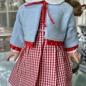 Red Gingham Dress & Jacket 18-19″ (45-48cm)