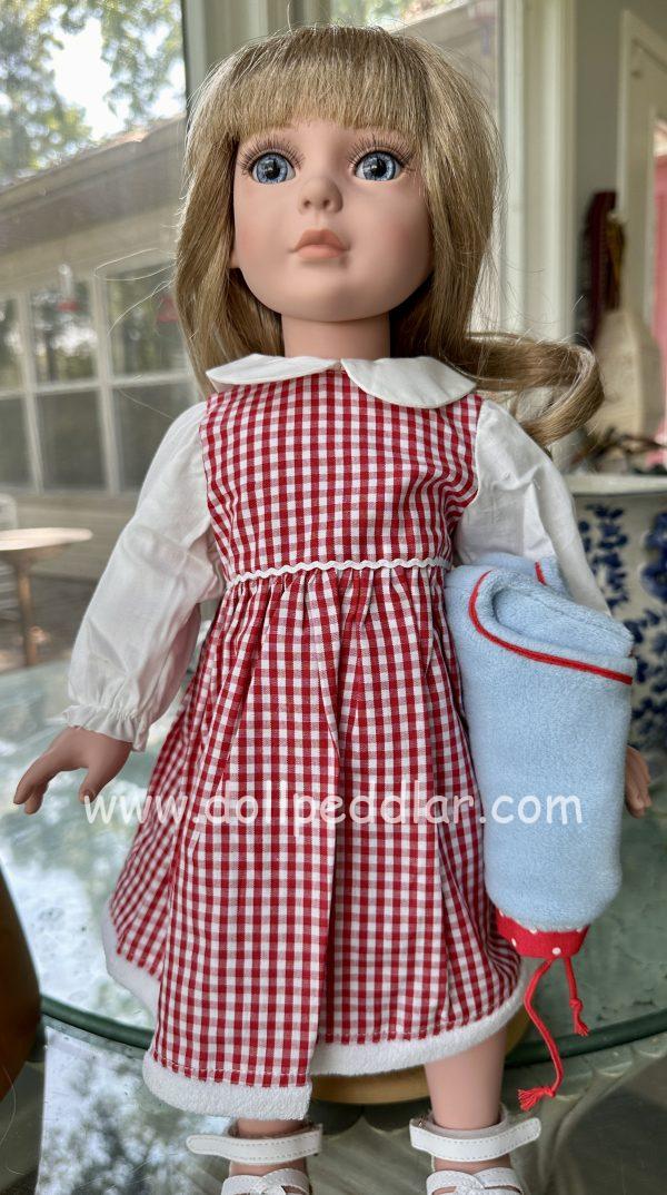Red Gingham Dress & Jacket 18-19" (45-48cm) - Image 5