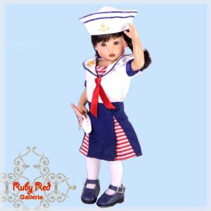 RA0058A Ahoy Matey Outfit for Riley & Friends, Meadowdolls, Grook. 7″ ~ 9″