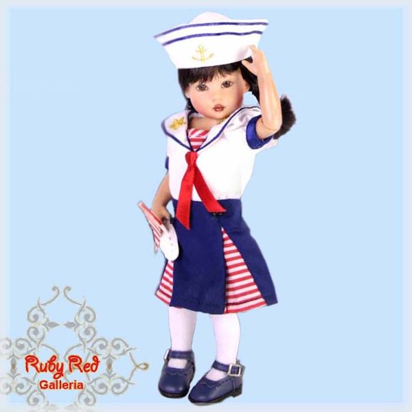 RA0058A Ahoy Matey Outfit for Riley & Friends, Meadowdolls, Grook. 7" ~ 9"