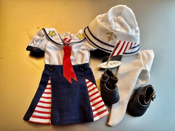 RA0058A Ahoy Matey Outfit for Riley & Friends, Meadowdolls, Grook. 7" ~ 9" - Image 2