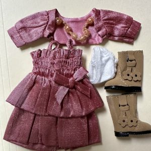 IA0012B Valentine’s Day Silk Outfit   fits 7.5″ ~ 9″