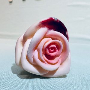 Vampire Rose “dripping blood” – hand painted,  resin, 2″ long