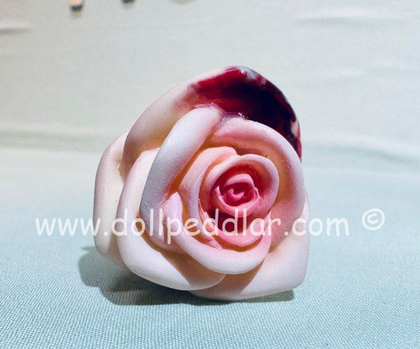 Vampire Rose "dripping blood" - hand painted,  resin, 2" long - Image 3