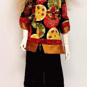 Goodreau ball jointed doll wearing One of a Kind Ensemble Traveling the Silk Road   full Set