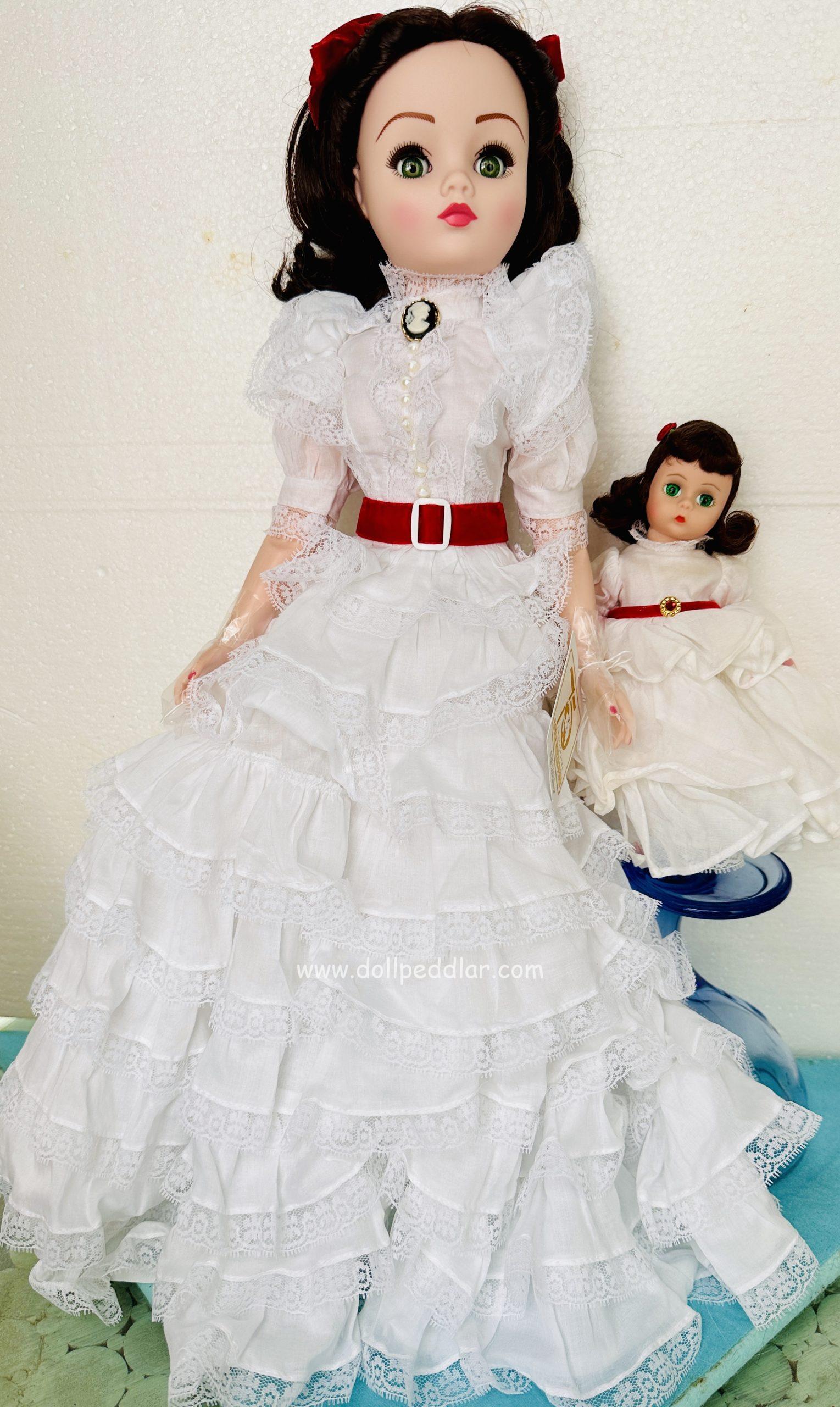 Vintage Gone with the Wind Scarlett O'Hara 8 Picnic RARE White with green flowers only Doll Peddlar Vintage Gone with the Wind Scarlett O'Hara 8 Picnic RARE White with green flowers only Doll Peddlar