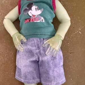 Mickey Mouse Outfit  cargo shorts, tank top, socks.  YosD, Little Fee, 10″ Tonner