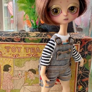 Circus Kane OOAK Sonya 18cm  (7″) Baby Lemur  cocoa latte resin…painted by Nefer