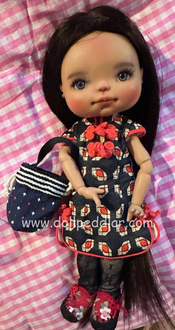 HC0035A Qi Po Costume Summer Style 8" Ten Ping, Meadowdolls Chibbi, similar - Image 3