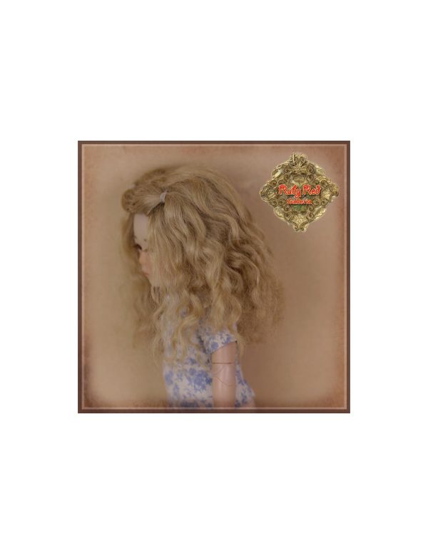 HD0034B Ten Ping Light Brown Wavy Mohair Wig Size 5.5" - Image 2