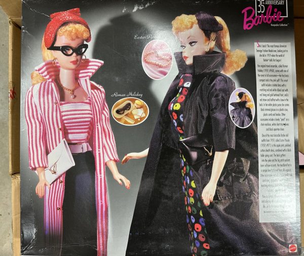 Barbie 35th Anniversay Gift Set. Reproductions of Easter Parade, Roman Holiday & Blonde Barbie in Swimsuit 1994 NRFB - Image 3