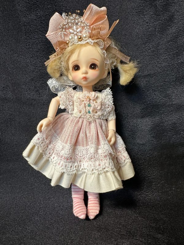MuDoll Pink Lady Liuu Natural Skin Bebe Body Special Full Set 19cm (7.5")