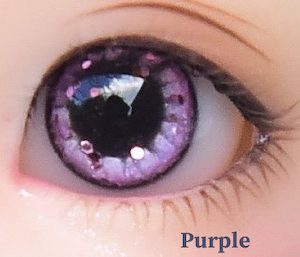 Handmade Resin Round Eyes – Purple Jewel 10mm