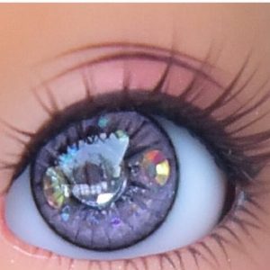 Handmade Resin Round Eyes   Soft Lilac Jewel 12mm
