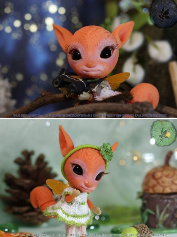 Tiny BINTANG Tupai  ~ Woodling squirrel faerie LE30 GID 8cm bjd  NUDE - Image 6