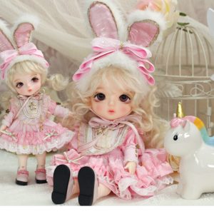 Lati Lime My Beloved Rabbit Cherry Peach White  NUDE (PINK) 10″ 26cm