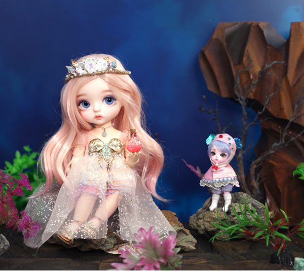 Lati Lime Under the Sea Little Mermaid S Belle Peach White Skin FULL SET - Image 2