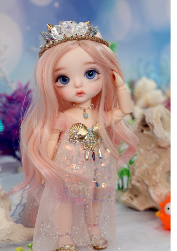 Lati Yellow Under the Sea Little Mermaid S. Belle Peach White 16cm, 6" Full Set - Image 2