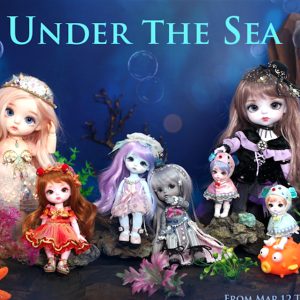 Lati Lime Under the Sea  Wild Octopus Berry Light Purple 10″ 26cm. Full Set
