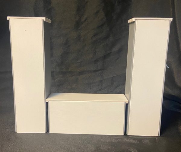 Furniture: Gray Entertainment Unit (For 12" - 1/6 Dolls) - Image 2