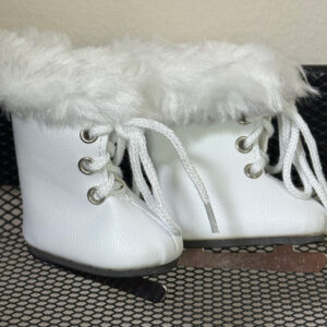 Furry Ice Skates (White) 54mm