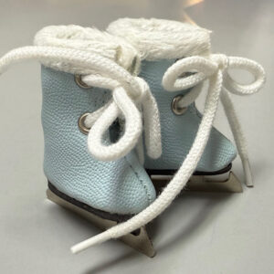 Furry Ice Skates (Light Blue) 25mm