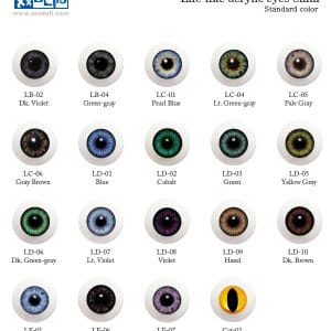 Life-like Acrylic Round Eyes (Dark Violet) 8mm
