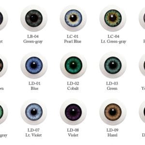Life-like Acrylic Round Eyes (Pearl Blue) 8mm