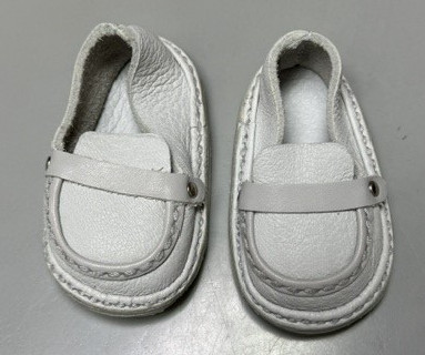 Buff (Light Gray) Leather Shoes 90mm x 59mm (Meadow Ardyn, Etc) - Image 2